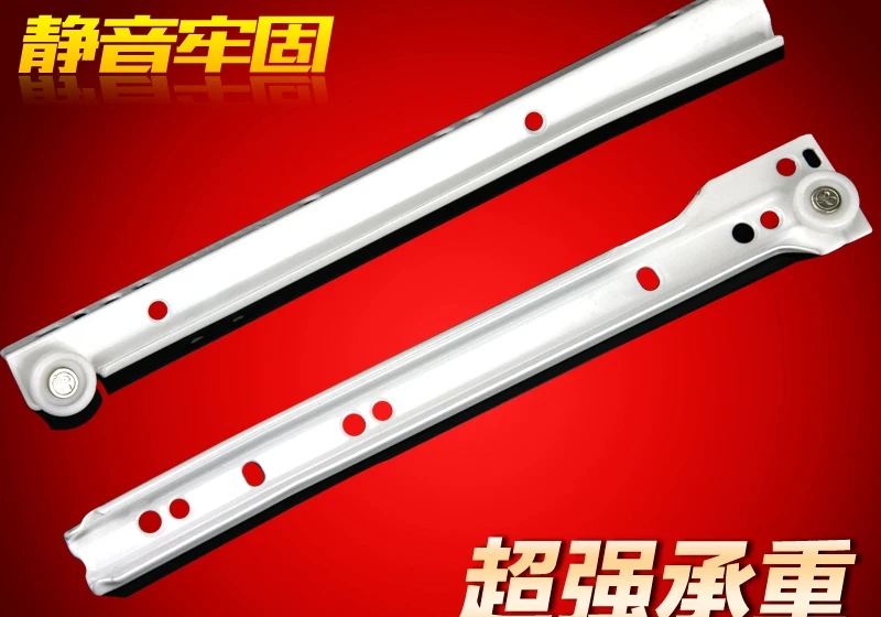 Hardware Drawer Two Track Roller Guide Rail Cabinet Lalan Counters