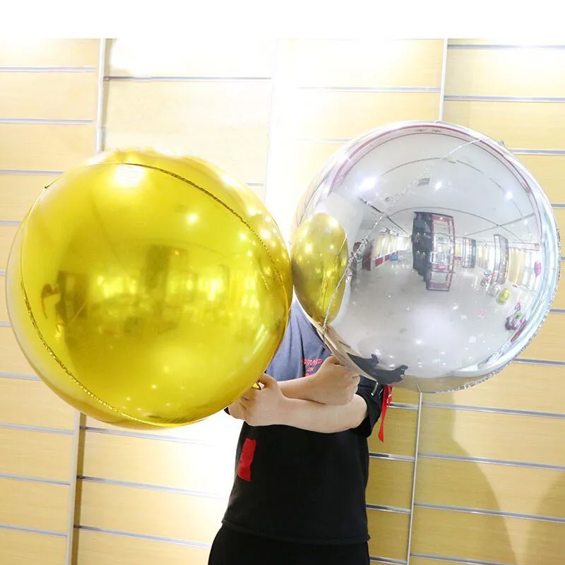 1 шт. 18''22'' 32 дюйма золотые серебряные 4D круглые воздушные шары из фольги Свадебные украшения для дня рождения надувные гелиевые балоны Globos игрушки