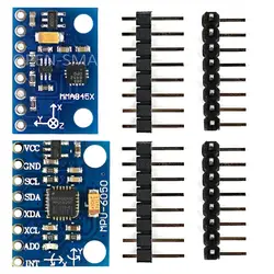 MMA8452 3 оси Акселерометр Модуль и MPU6050 модуль 6 оси гироскопа Сенсор модуль I2C Интерфейс для Arduino и 4 оси самолета