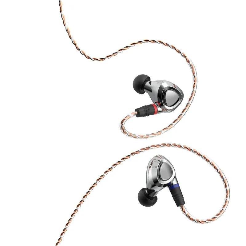 Наушники SHANLING ME500 гибридные Hi Fi наушники вкладыши с тройным драйвером со съемным