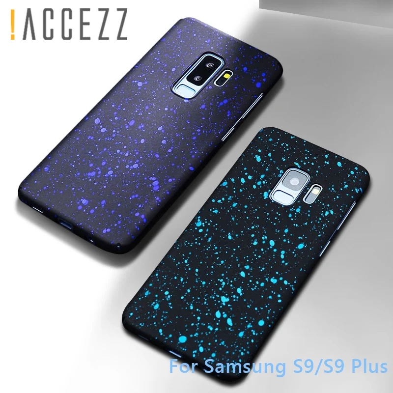 Luxury Frosted Starry Sky Anti-knock Back Cover For Samsung Galaxy S9 Plus Note 8 Full Protective Hard PC Fundas Cases Shell |