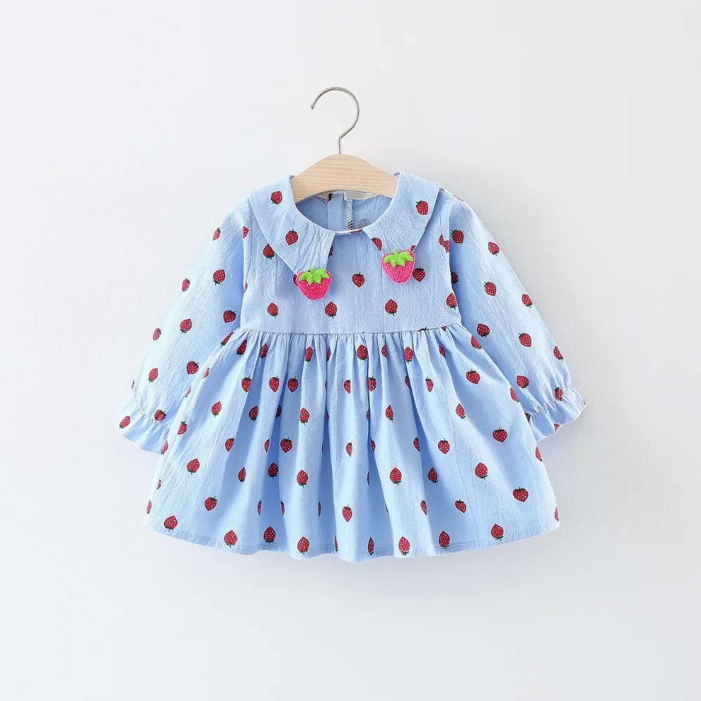 BibiCola/модные праздничное платье одежда для маленьких девочек весна-осень хлопок