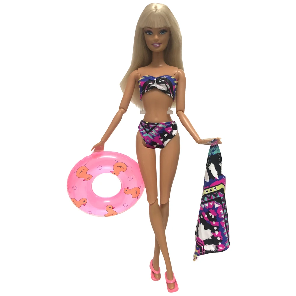 barbie doll swimming