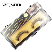 Короткие норковые ресницы 3D норковые накладные ресницы длинные ресницы натуральные легкие норковые ресницы прозрачная упаковка 1 пара