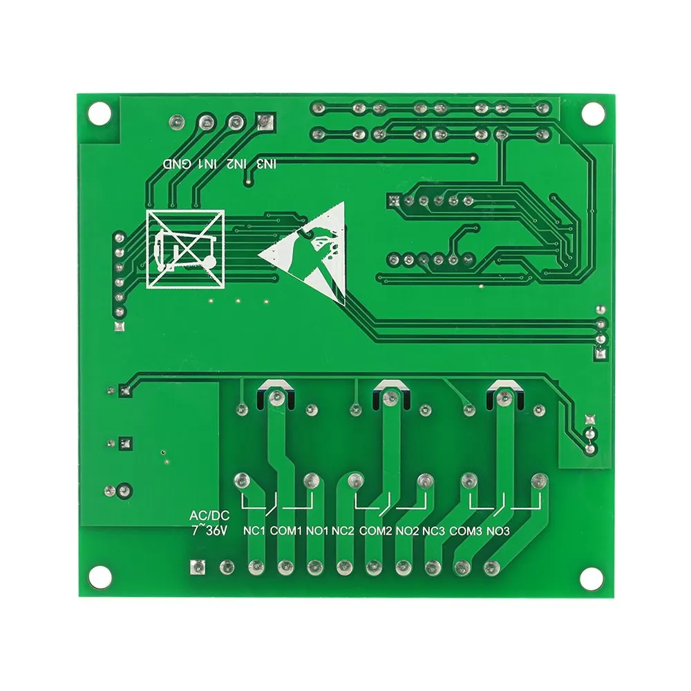 Программируемый DC/AC7V ~ 36 V контроллер Водитель мотора 3 канала светодиодный реле модуль для Arduino Raspberry Pi