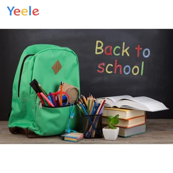 

Yeele Kids Children Back To School Photography Backdrop Bag Blackboard Book Study Learn Photographic Background For Photo Studio