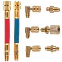 8 шт. автомобильный Кондиционер охлаждения R134A R12 преобразования адаптер шланг комплект Наборы кондиционер адаптеры разъем шланга A35 8 шт. автомобильный Кондиционер охлаждения R134A R12 преобразования адаптер шланг комплект Наборы кондиционер адаптеры разъем шланга A35