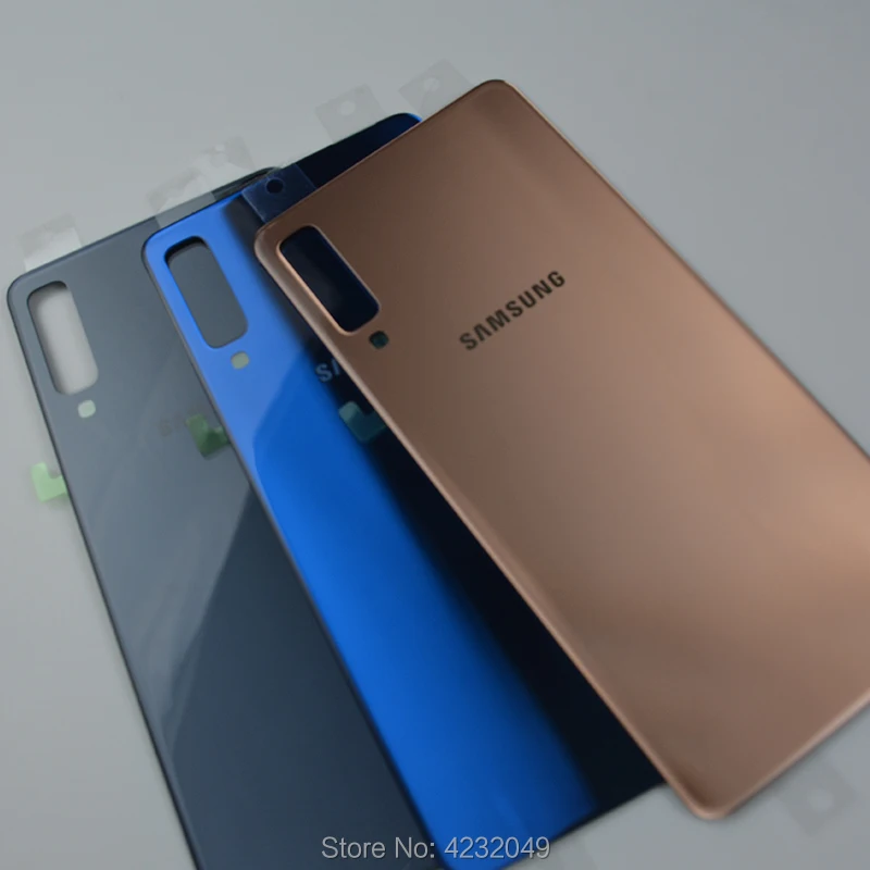 Samsung Galaxy A7 задняя крышка корпуса Задняя Дверь Замена 3D стекло батарея чехол часть для A750 A750F SM-A750