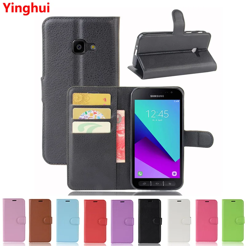 

For Samsung XCover 4 G390F SM-G390F Flip Wallet Leather Case Cover for Samsung Galaxy XCover 4 XCover4 Case