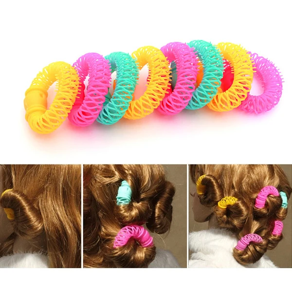

Cute Doughnut Shaped Hair Roller Curl Accessory Random Color HY99 JA11