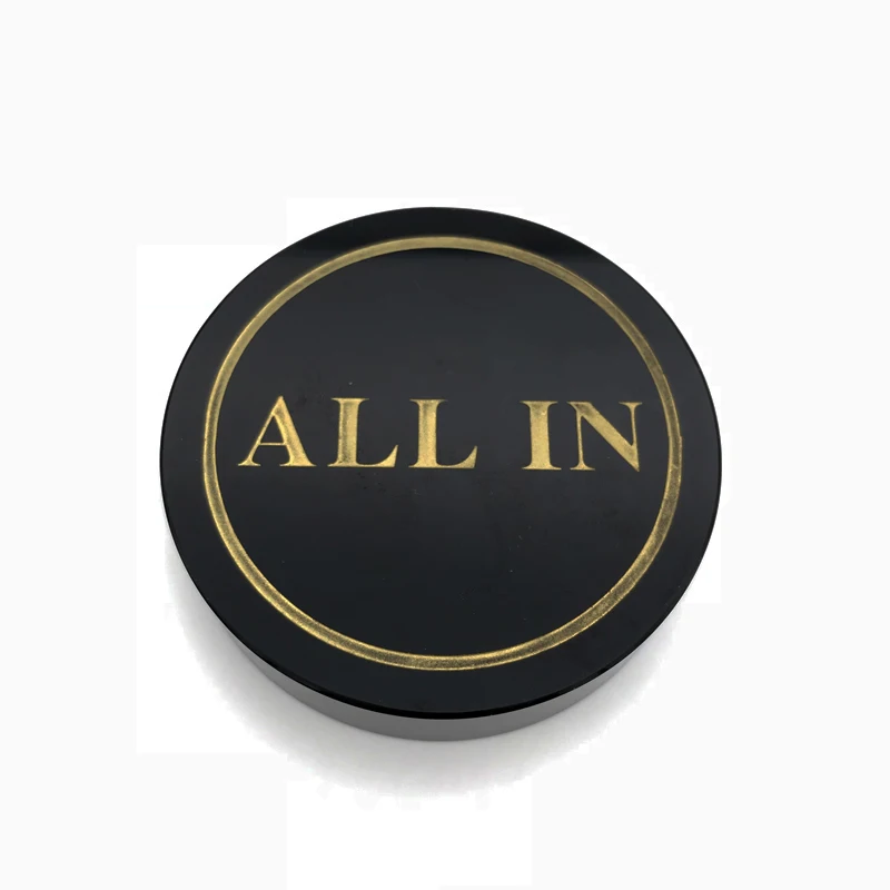 New Baccarat Texas Holdem Crystal Large Stuff Pokerstar ALLIN Button Pressing Poker Cards Chips Guard Chuang Card Chips qenueson