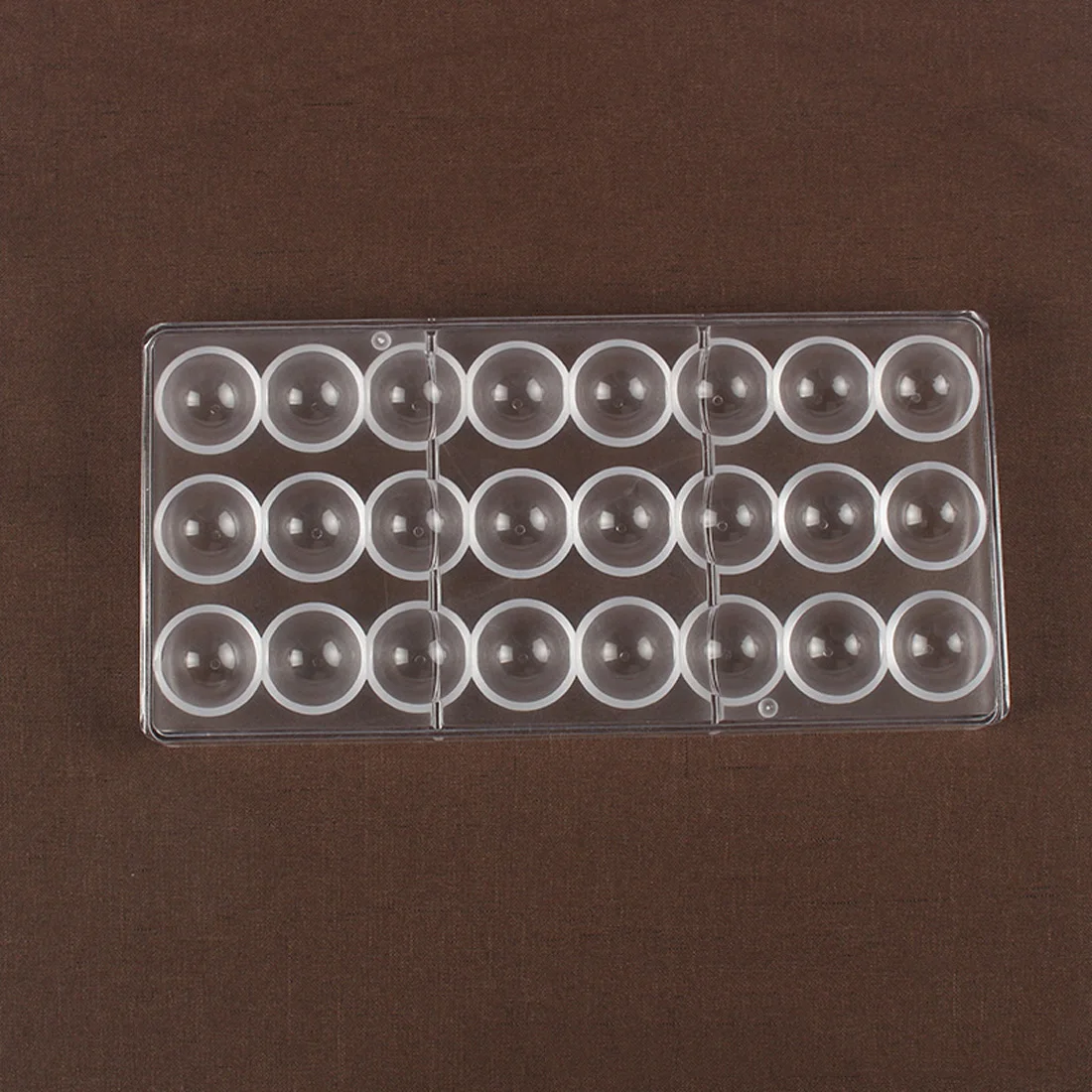 

New 24 cavities 3D Semi Sphere DIY Chocolate Ball Shaped Polycarbonate Moulds kitchen Plastic Chocolate Pastry Tools