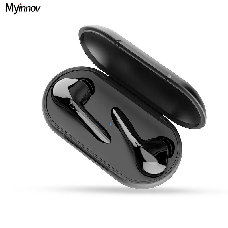 

Myinnov MKJM6S Earphones Sports Earbuds Dual Bluetooth Earbuds TWS 5.0 Stereo Bass With Charging Box Mic For All Smart Phone