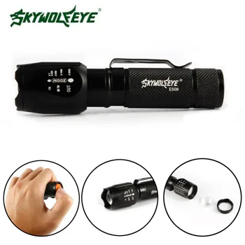 

SKYWOLFEYE T6 8000LM LED Tactical Torch Lamp For Cycling Front Light