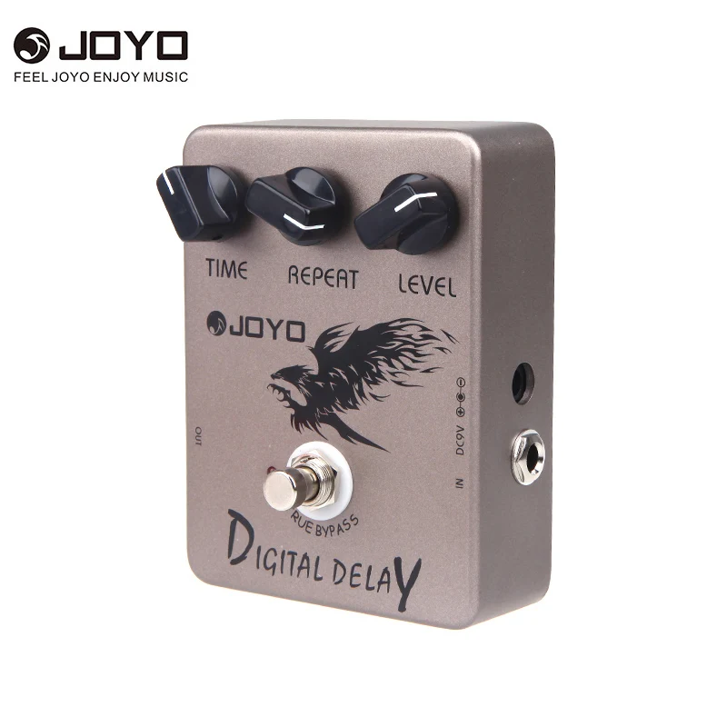 

Joyo JF-08 Digital Delay Guitar Effect Pedal Time Delay Repeat Level Adjustment Close To Analog Delay 25ms-600ms Delay Range