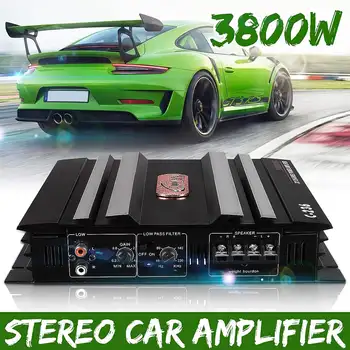 

3800 Watt 2 Channel Powerful Car Audio Amplifier Bass AMP Aluminum 12V DC Amplifiers Subwoofer Car Amplifiers