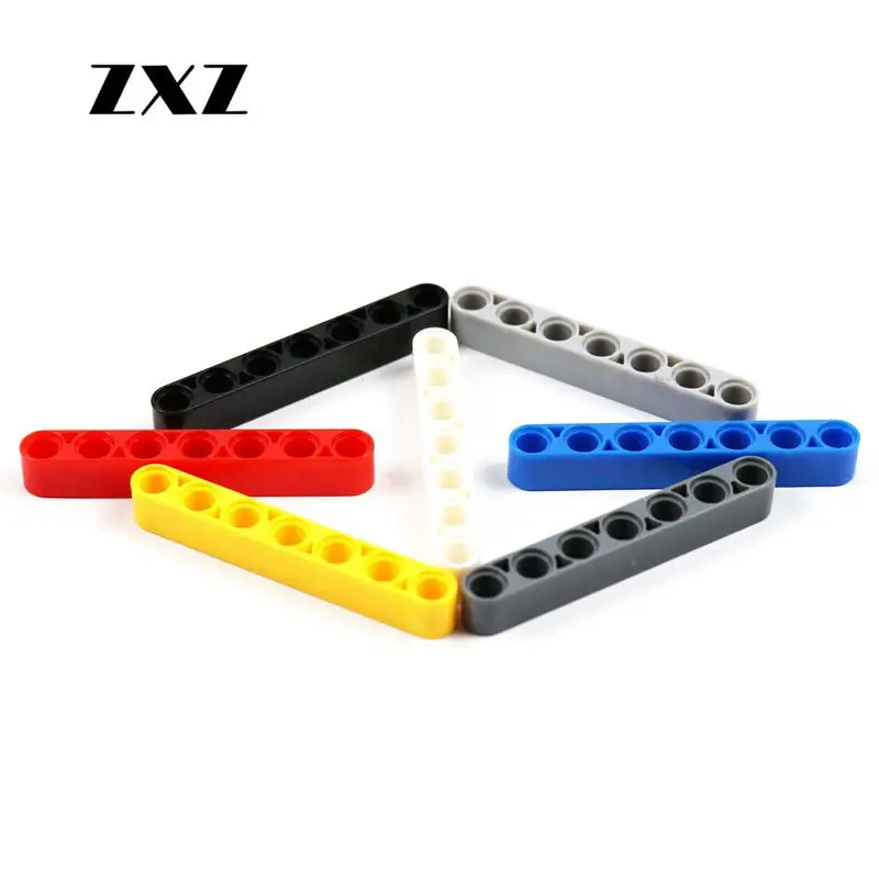 

ZXZ 20PCS Technic Liftarm Beam 1x7 Hole Thick Building Blocks MOC Truck Crane Model Parts Compatible With Legoes Technic 32524