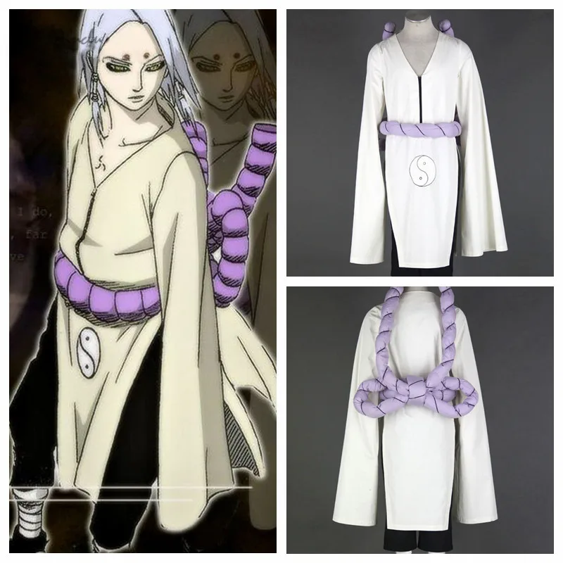 Ainclu Free Shipping Anime Product Top Selling NARUTO Anime Cosplay Kaguya Kimimaro Costume