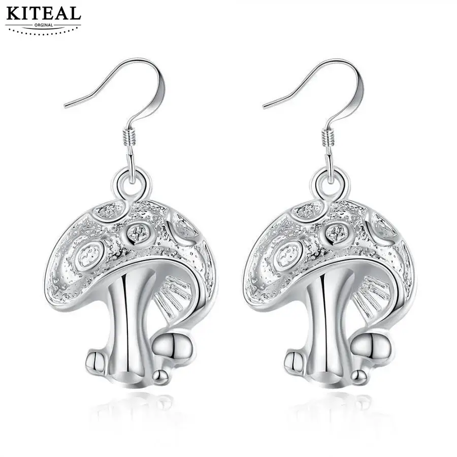 

KITEAL Best Gift silver color Perfume women earring Small mushroom personality ear cuff jewelry accessories