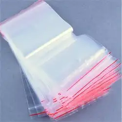 100 шт./пакет 10*15 см Clear 2 МЛ Ziplock упаковки Сумки почтовый замок Reclosable Сумки Канцелярский держатель