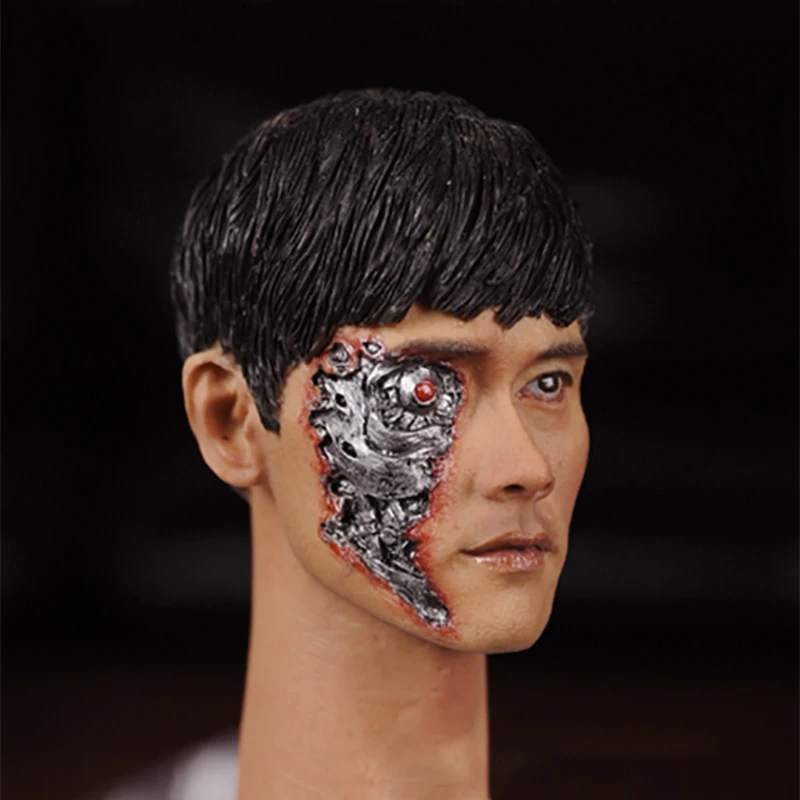 Lee Byung Hun Terminator Genisys T 1000 боевой ущерб 16 3 KUMIK 1/6 Мужская голова скульптура Модель 12
