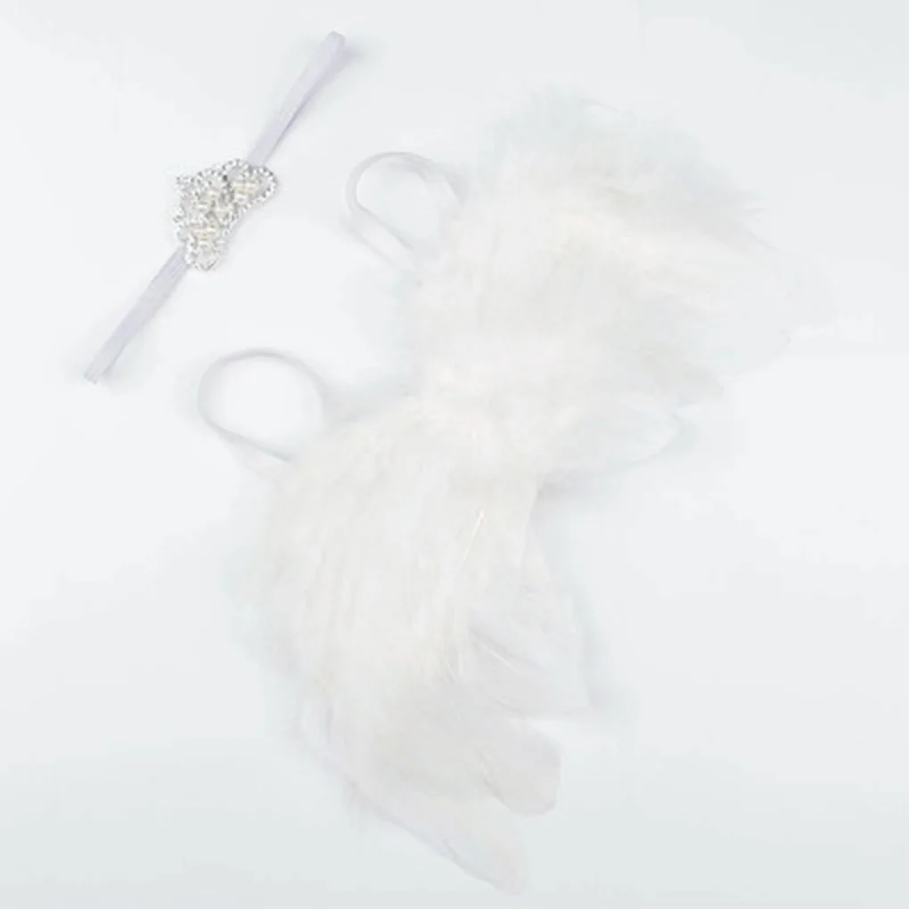 Newborn Photography Accessories Angel Wing Baby Photo Props Handmade Costumes For Infants Fotografia Crochet Costumes For Baby