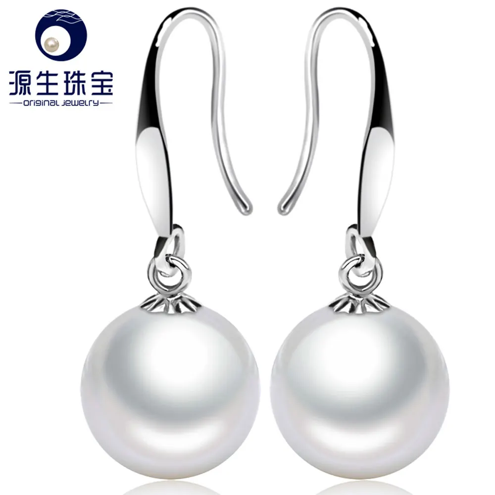 

[YS] genuine freshwater pearl sterling silver jewelry mother of pearl earring