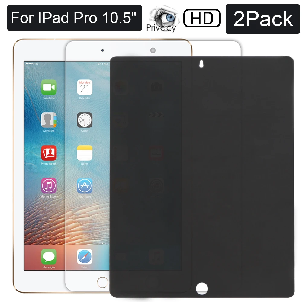 

[2Pack] HD Privacy Screen Protector Tempered Glass Film For Apple iPad Pro 10.5"Support Apple Pencil/AntiScratch/High Definition