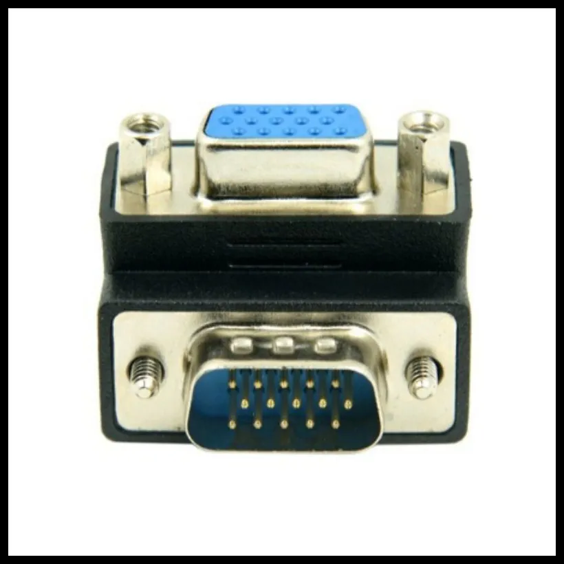 

XZT Right Angled 270 Degree VGA SVGA 15pin Male to Female extension Adapter