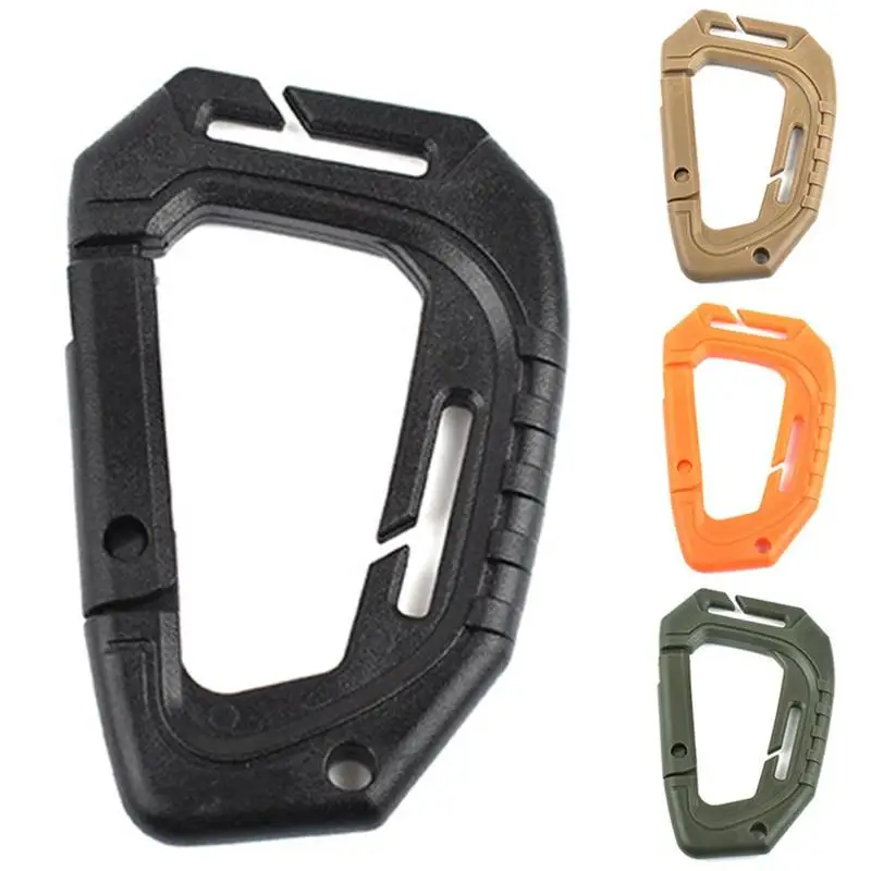 

Outdoor Climbing Buckle Attach Quickdraw Shackle Carabiner Clip Molle Webbing Backpack Buckle Mountain Climbing Accessories