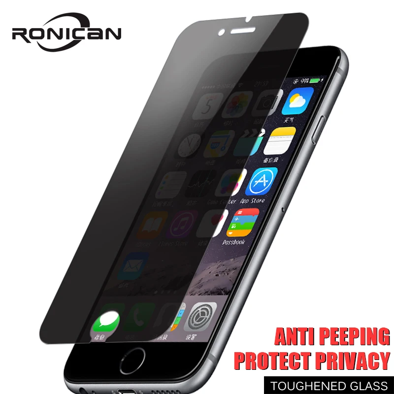 

Anti Glare Tempered Glass For iPhone 6 6s 7 8 Plus 5 5S Anti Privacy Screen Protector For iPhone SE X XR XS Max Glass Film