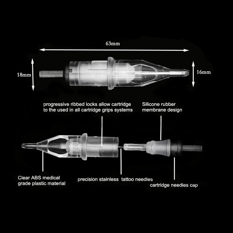 20 шт. Премиум качество наконечник Топ четко картридж иглы 11 изогнутый(круглый) Magnum картридж игл для татуажа