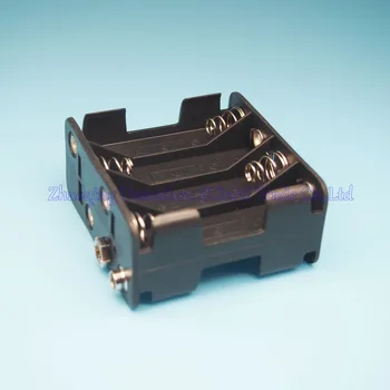 

70pcs/lot Double Layers Black Plastic 8 x AA Battery Case Holder