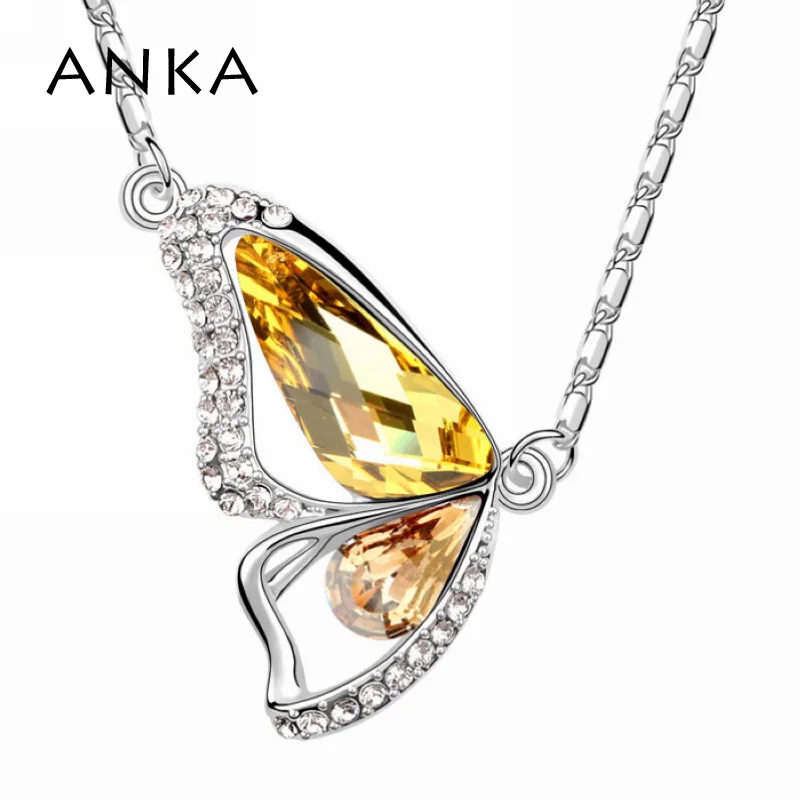 

Christmas Gift Butterfly crystal necklace made with Swarovski elements Fashion Jewellry Free Shipping #89007
