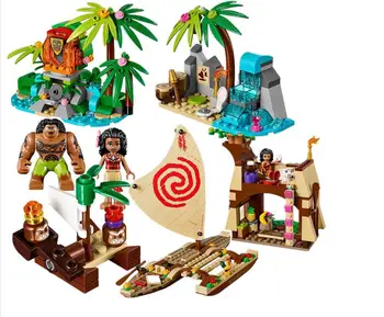 

515Pcs Vaiana Moanas Ocean Voyage Restore The Heart Of Te Fiti Set Building Blocks Maui Toys Compatible with Friends