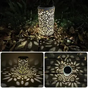 

Antique Solar Power Flower Lantern Outdoor Light Waterproof Garden Yard LED Decor Landscape Lawn Lamp Hanging Energy Saving