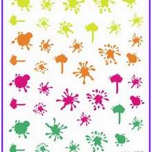 1X передачи воды переводные наклейки на ногти наклейки Наклейка Grafitti звезда алмаз волна кружево поцелуй YU277-282