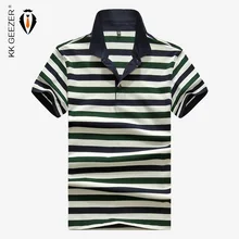 Для мужчин полосатый Поло рубашка Мода хлопок известный бренд Высокое качество Лето короткий рукав Hombre Мужчин's повседневное топы и футболк