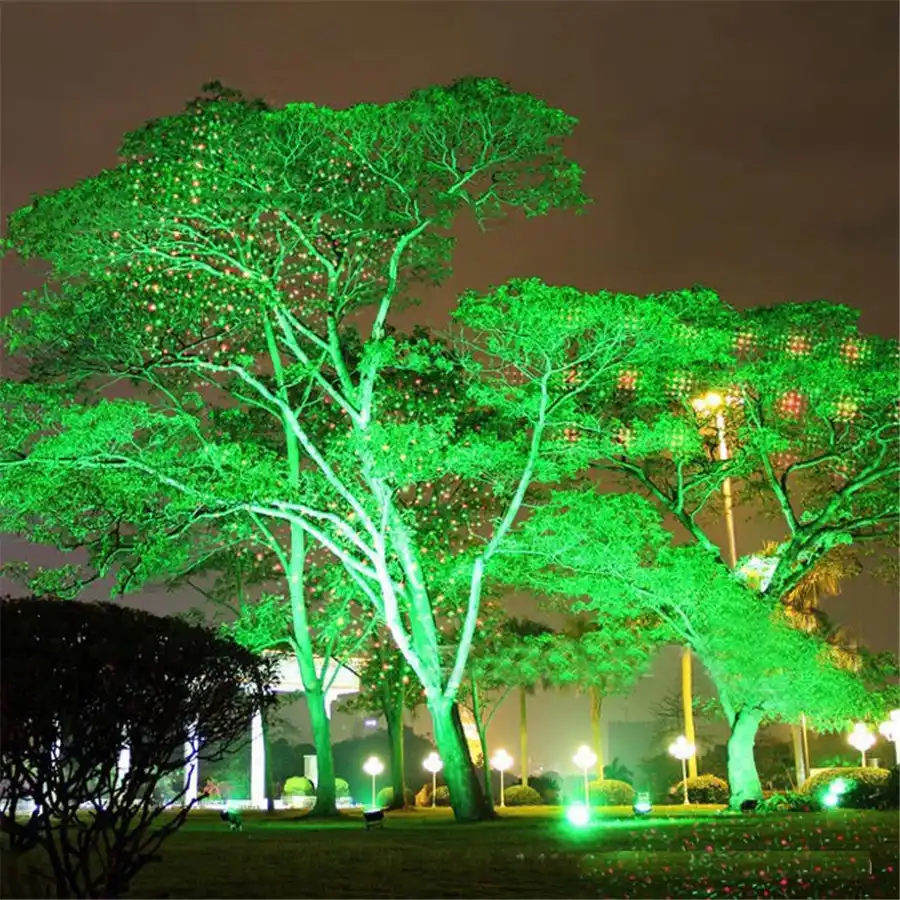 Laser Light Projector Lamp Red Green Led Tree Spotlights Park Laser Light Projector Lamp Red Green