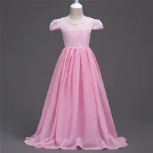 YWHUANSEN шифоновые длинные платья одежда Vestidos De Festa Infantil детские платья свадебное платье FILLE платье для девочек 12 лет
