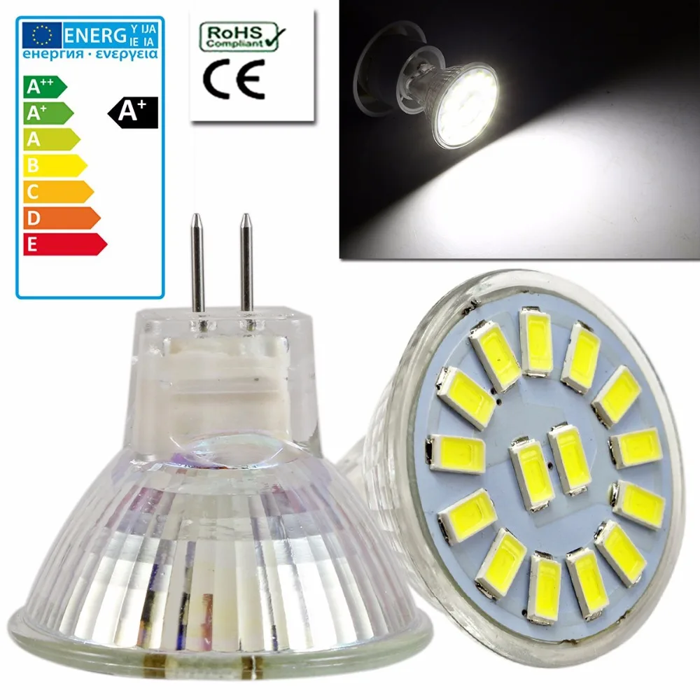 10PCS Set 4W LED Lamp Energy Saving AC/DC 12-30V MR11 GU4 5733 SMD Led Spotlight Spot Light Bulb Cool/Warm White