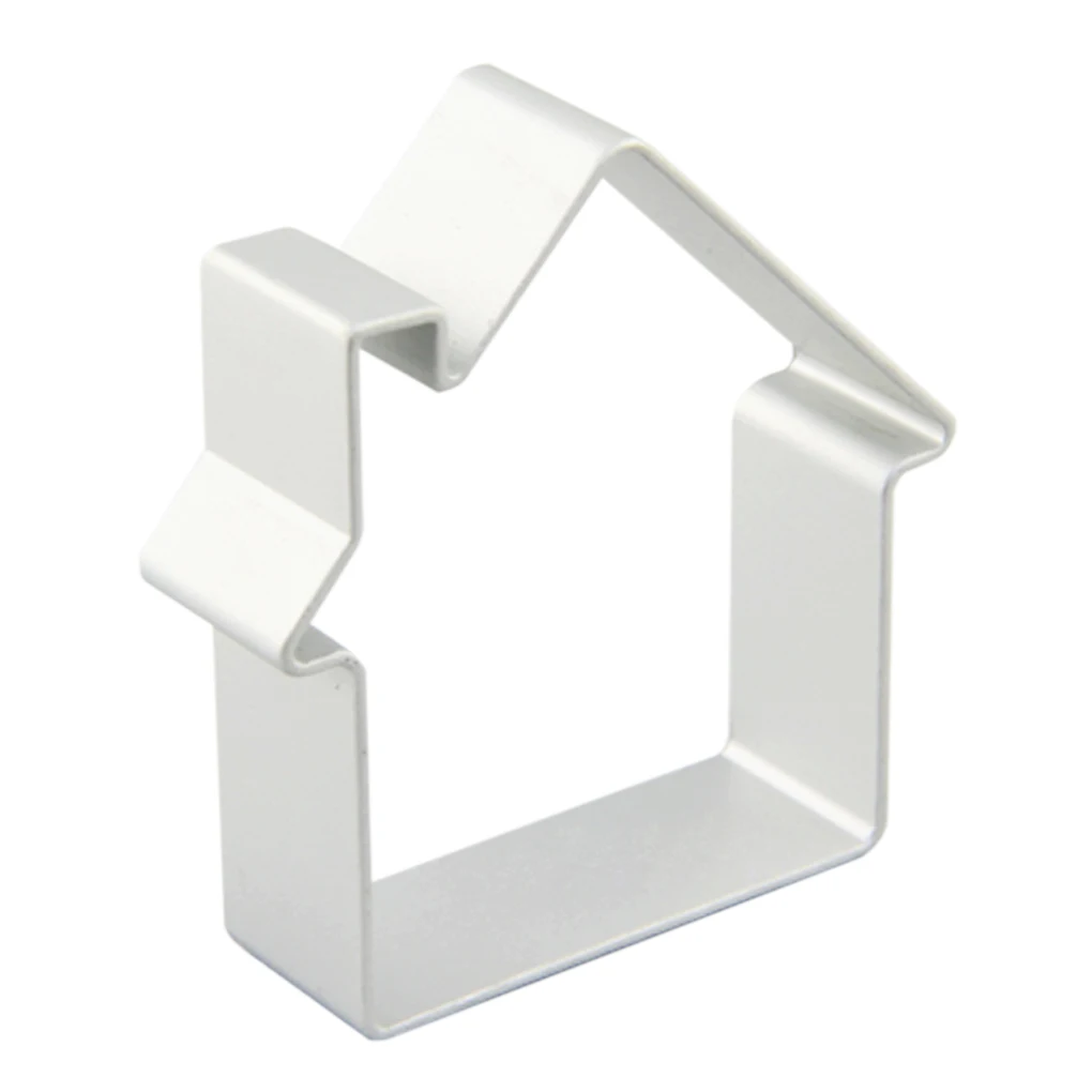 

Cute House Shapes Biscuit Mould Cake Steel Cutter Baking Mold DIY Cookies Tools