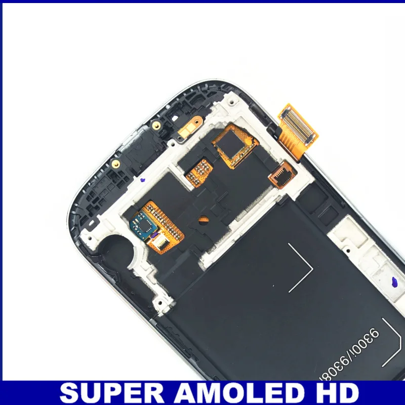 AMOLED ЖК-дисплей сенсорный дигитайзер для samsung Galaxy S3 Neo i9300i i9301 i9301i i9308i телефон с заменой рамки
