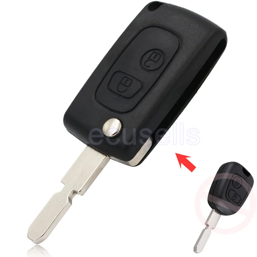 Prix pour 2 Boutons Flip Modification Blank Pliante Shell Principal À Distance Pour Peugeot 406 Clé Cas fob Prix pour 2 Boutons Flip Modification Blank Pliante Shell Principal À Distance Pour Peugeot 406 Clé Cas fob