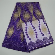 

Amazing wedding lace 2018 latest African Mesh Lace fabric african Tulle lace with beads stones for Nigerian dresses GZ1021