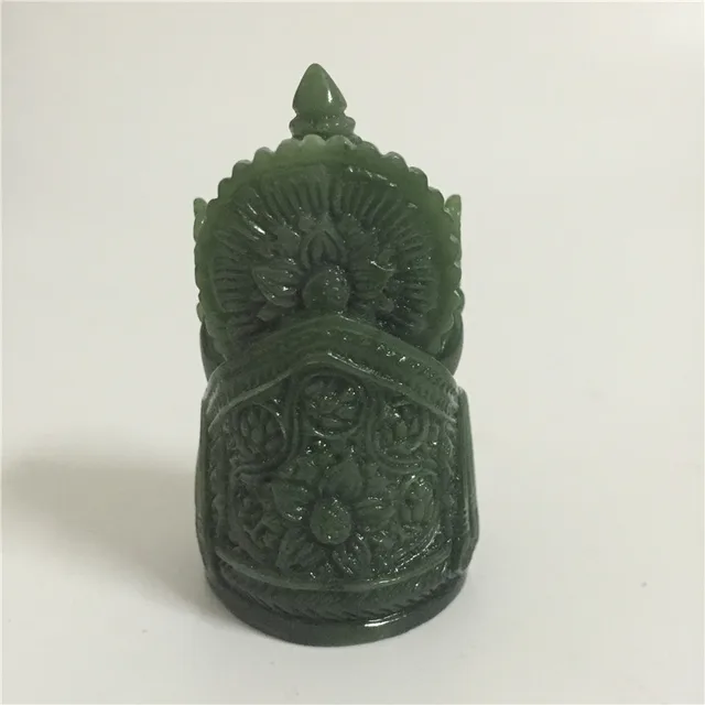 Statue de bouddha Ganesha, Sculpture d'éléphant et de dieu, Figurine Ganesh, pierre de Jade artificielle, accessoires de décoration de jardin pour la maison 4