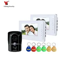 Yobang Security freeship 7“LCD door Video intercom system video door phone Camera Surveillance System id card access control