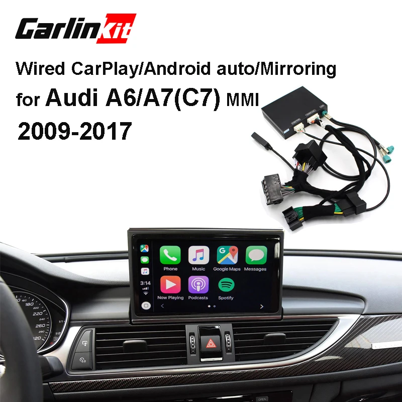 Carlinkit Wired Apple CarPlay Decoder for Audi A6 A7(C7) 3G/3G+MMI