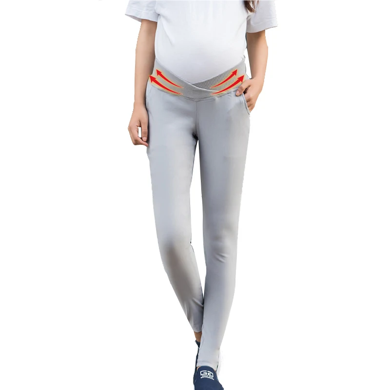 New Pregnant Leggings Cotton Pregnancy Low Waist Pants Silod Bottoming Clothes For Maternity