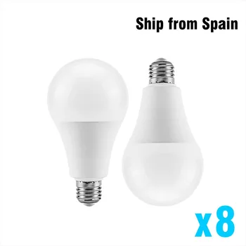

8pcs LED Bulb No Filcker E27 LED Light 5W 7W 9W 12W 15W 220V 230V Lampada Ampoule LED Bombilla Cold White Warm White